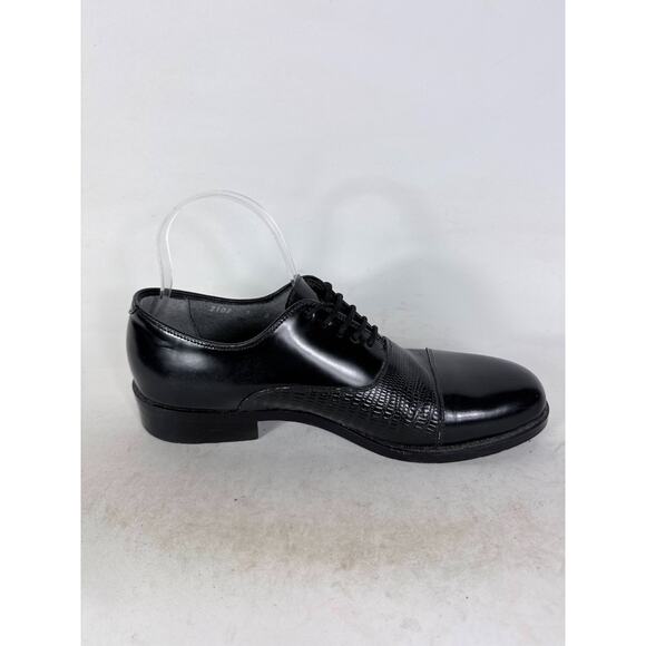 Stuart McGuire Neolite Dress Shoes Men\'s 9 Black Patent Leather Lace-Up Low Top main image 5